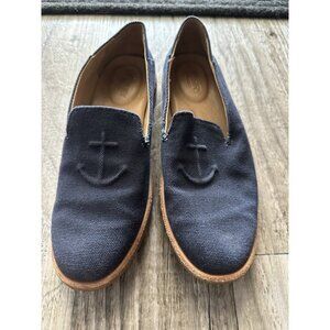 Sperry Seaport Levy Slip On Navy Womens Size 5.5 Flats Casual STS83411 Nautical